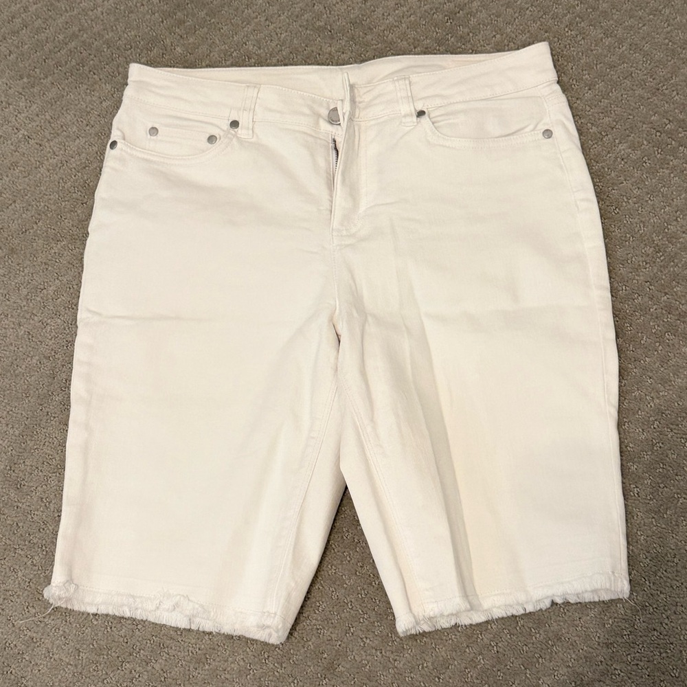 Vince Camuto White Denim Shorts
